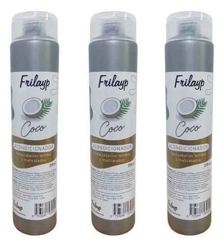 Pack X3 Acondicionadores Coco Nutricion Frilayp X370ml