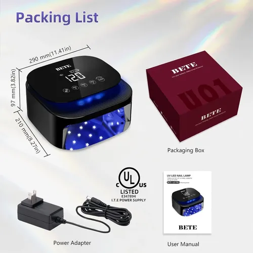 Lámpara Uv Led 60w Bete Con Sensor