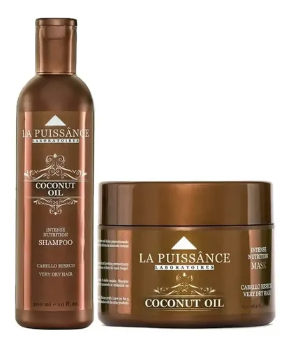 Kit Shampoo + Mascara Cabello Seco La Puissance Coconut Oil