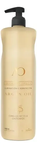Shampoo De Argán Iluminación E Hidratación Ossono X900ml