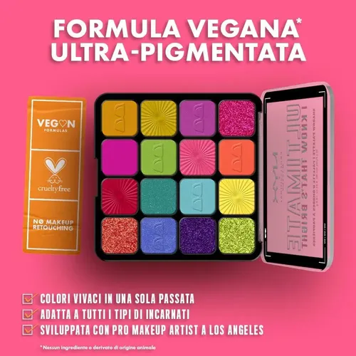 Paleta De Sombras Nyx Ultimate Brights 16 Colores