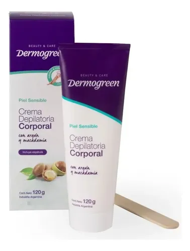 Crema Depilatoria Dermogreen Cuerpo 120ml Piel Sensible