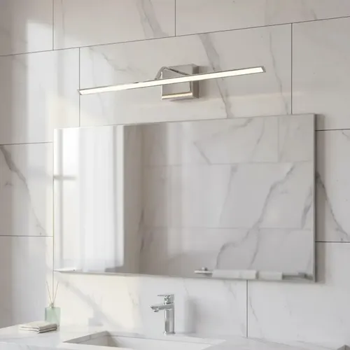 Aplique Pared Cuadros Movil Led 80 Cm Baño Espejos Luz Fria Direccionable Acero Gioluce