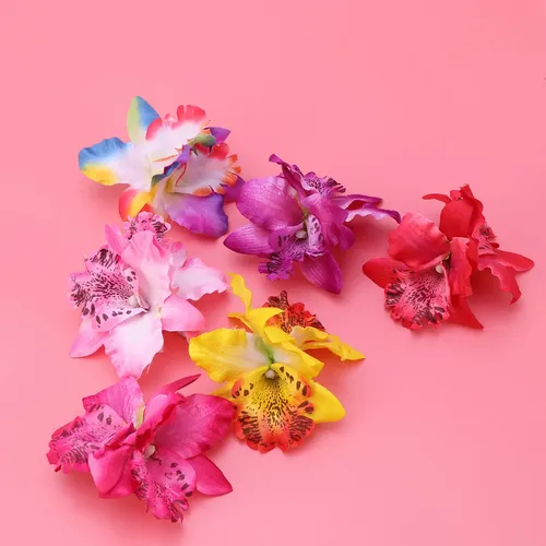 Pinzas Para El Cabello Con Flores Hawaianas, Accesorio De Mo