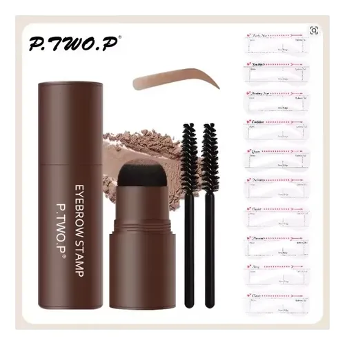Kit Sellos De Cejas Y Plantillas Ptwop Importado Original