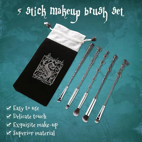 Kit Set 6 Brochas Pinceles Profesional Make Up Harry Potter
