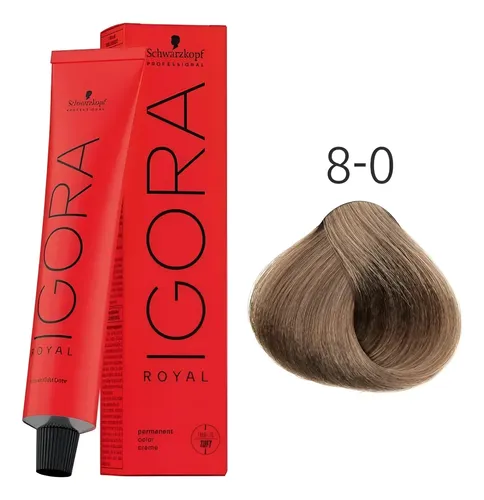 Schwarzkopf Tintura Permanente Igora Royal 60gr Profesional 8-0