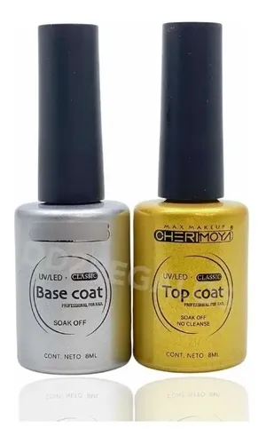 Base Coat Y Top Coat Cherimoya Esmalte Semipermanent Clasica