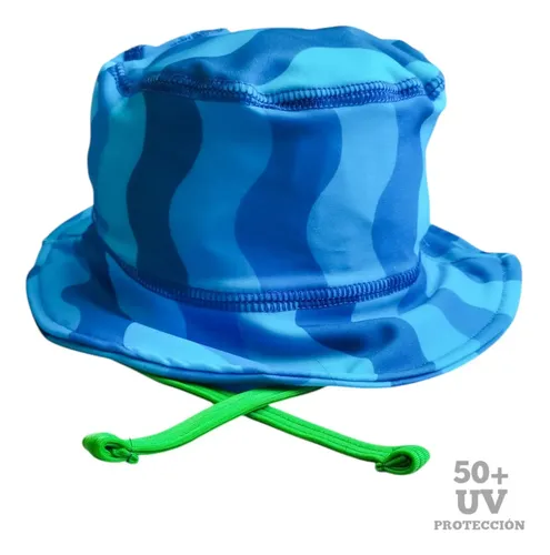 Gorro Infantil Tela Malla Bebe Niño Piluso Con Protección Uv Color Alligator Talle 3