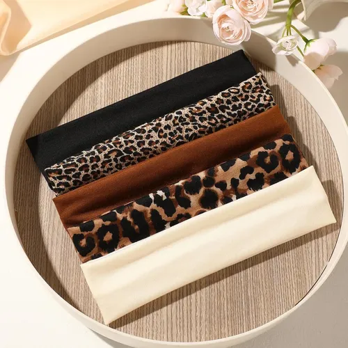 5 Diademas Con Estampado Animal, Accesorios Para El Cabello