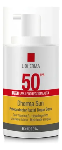Dherma Sun Fotoprotector Facial Toque Seco Fps50 X60ml