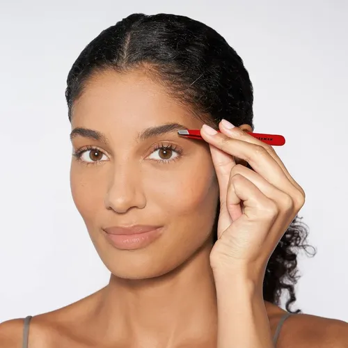 Pinzas De Cejas Tweezerman Slant Signature Red