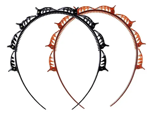 Diademas Con Pinzas Para Peinar – 2 Unidades