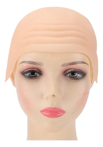 Gorro De Maquillaje De Látex Calvo, Peluca De 2 Piezas Para