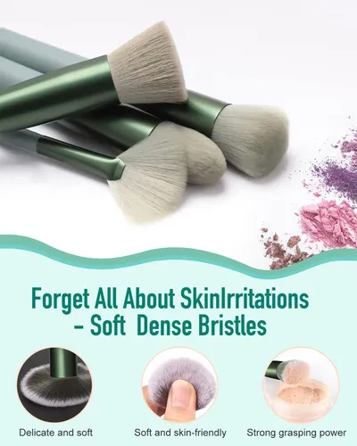 Set De Brochas De Maquillaje Bestope Pro 16 Piezas Sintética