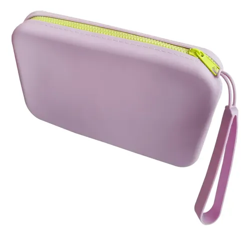 Bolsa De Maquillaje De Viaje De Silicona, 1 Pieza, Morada