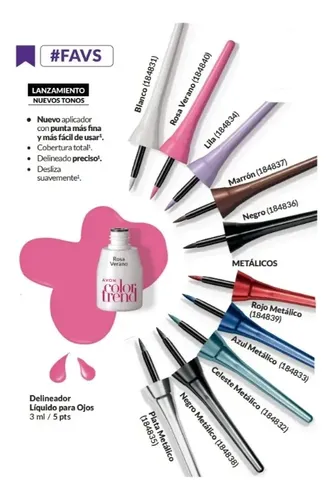 Delineador Liquido Para Ojos 3ml Color Trend Avon