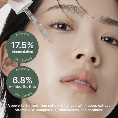 Hyssop Glow Serum, 10% Niacinamide, 12% Vitamin A,c,e –