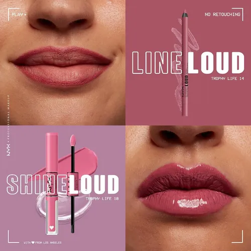Lápiz Delineador De Labios Nyx Line Loud Trophy Life Mauve