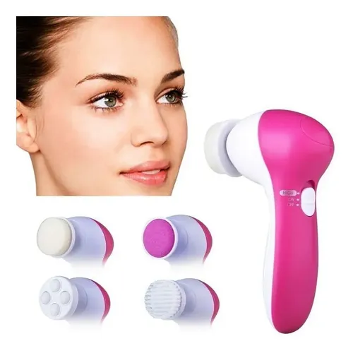 Cepillo Facial Masajeador Exfoliante Limpieza 5 En 1 A Pilas
