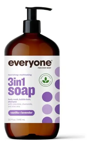 Jabón 3 En 1 Everyone Vanilla & Lavender, 32 Fz