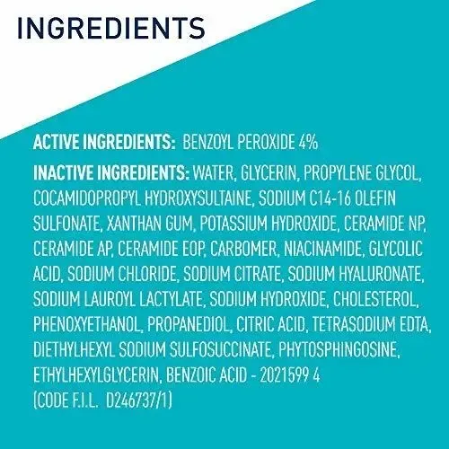Crema Limpiadora Y Espumosa Para El Acné Cerave