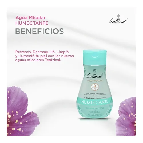 Teatrical Agua Micelar Humectante X 600 Ml