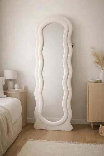 Espejo Ondulado Tapizado 160×60