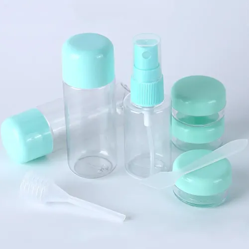 Set De Botellas De Viaje, Kit De 8 Botellas De Maquillaje Mu