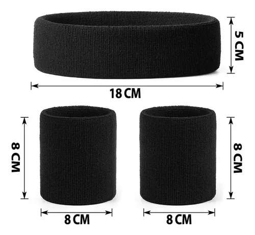 K Bandas Elasticas For Cabello Y Muñequeras Tela Gym