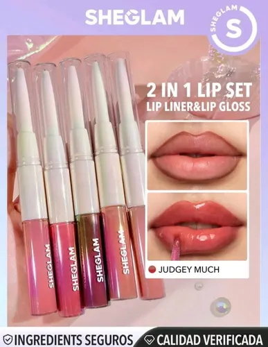 Lápiz Delineador De Labios Y Gloss Sheglam 2 En 1