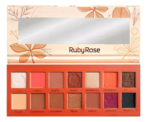 Ruby Rose Paleta 14 Sombras De Ojos Falling Leaves Color