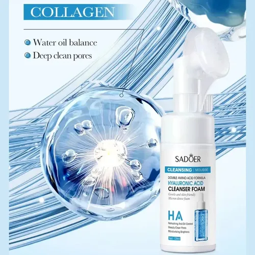 Espuma Limpiadora Facial Ácido Hialurónico 120ml Sadoer Momento De Aplicación Día/noche Tipo De Piel Todo Tipo De Piel