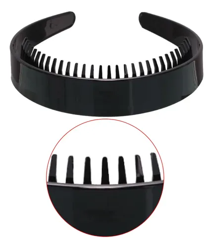 Elegante Diadema Nupcial Con Forma De Peine Dentado Liso