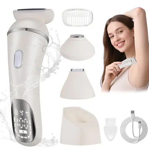 Depiladora Eléctrica Xp7 3 En 1 Usb  Mujer Facial Y Cuerpo