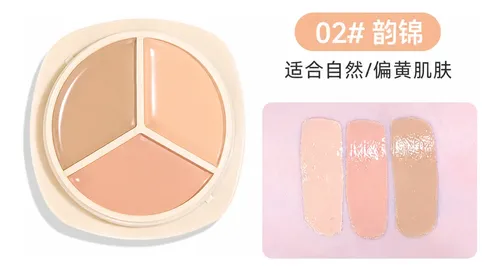 Paleta Corrector Tricolor Novo 3 En 1 Ojeras Imperfecciones