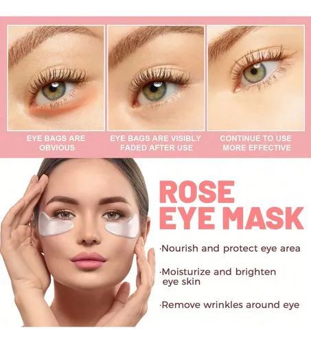 Rose Moisturizing Eye Mask To Reduce Wrinkles Around The Eye