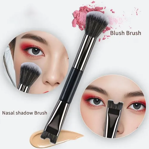 Brocha De Maquillaje En Forma De U Para Contorno De Nariz, H