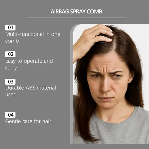 Peine Aerosol Cuidado Cabello Cepillo Desenredante
