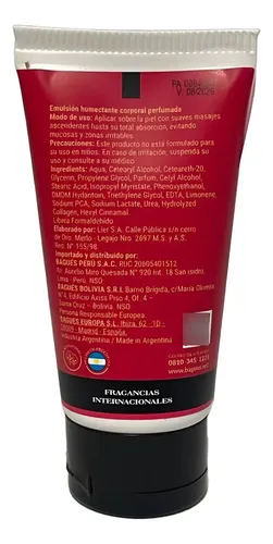 Bagues Emulsion Humectante Corporal Perfum Unisex Ginebra 50