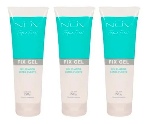 3 Nov Fix Gel Fijador Extra Fuerte Para Cabello X 240 Gr
