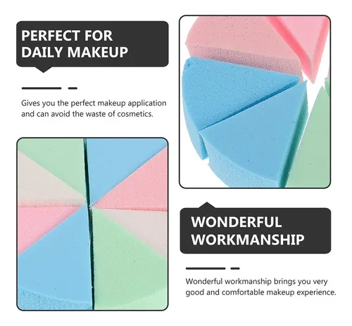 3 Juegos De Esponjas De Maquillaje, Esponjas Faciales Reutil