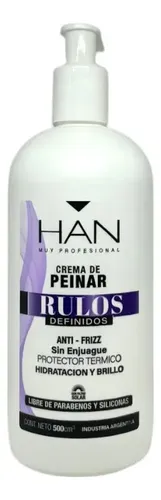 Crema De Peinar Anti-frizz Apta Rulos 500ml Han