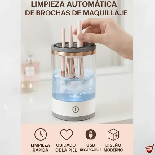 Limpiador Eléctrico y Automático de Brochas de Maquillaje USB