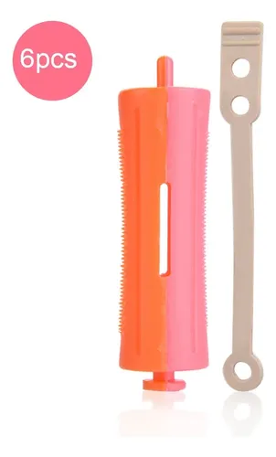 Rizador Con Forma De Pinza Para El Cabello, 6 Rulos Estándar