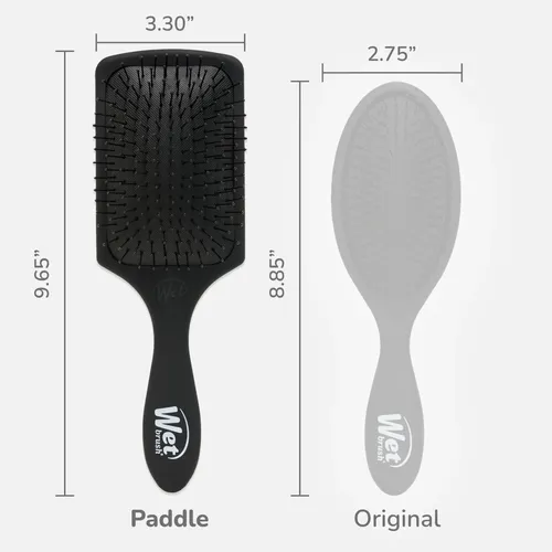 Cepillo De Pelo Wet Brush Paddle Detangler Black Frost