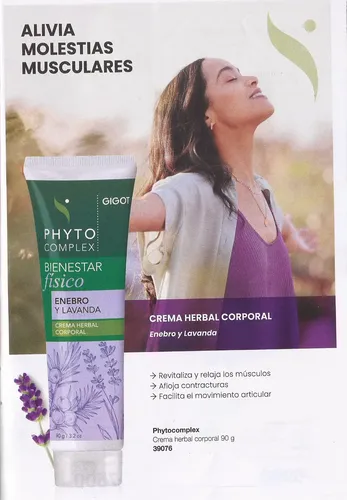 Gigot Phytocomplex Enebro Lavanda Crema Herbal Contracturas