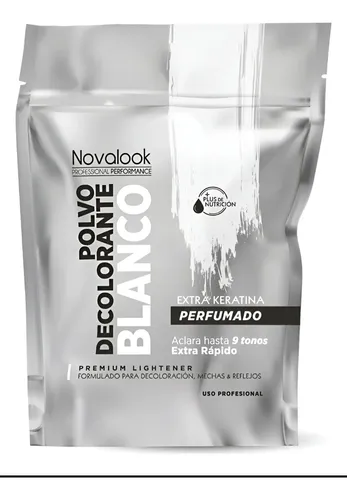 Polvo Decolorante 50gr Novalook Keratina Aclara 9 Tonos