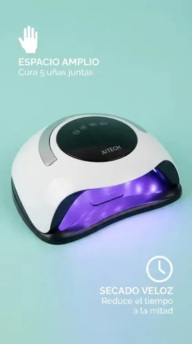 Cabina Uñas Lampara Uv Led 120w 36 Luces Profesional Secado