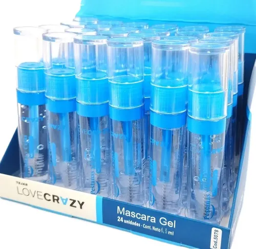 Set X 24 Rimel Mascara Gel Transparente Pestañas Tejar Love